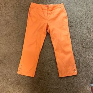 IZOD orange ankle length pants
